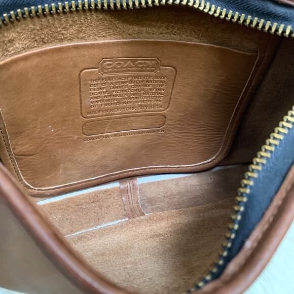 COACH Vintage NY Brown Leather 3-way BASIC BAG Clutch Wristlet Shoulder Bag 9455 - Picture 12 of 16
